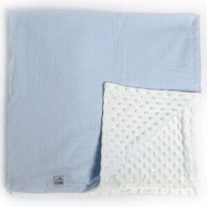 Blue and White Striped Baby Bedding Set